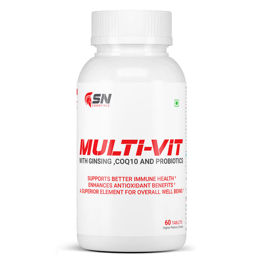 Spartan Essentials Multi-Vitamin With GINSING, COQ10, And Probiotics (Supports immune)