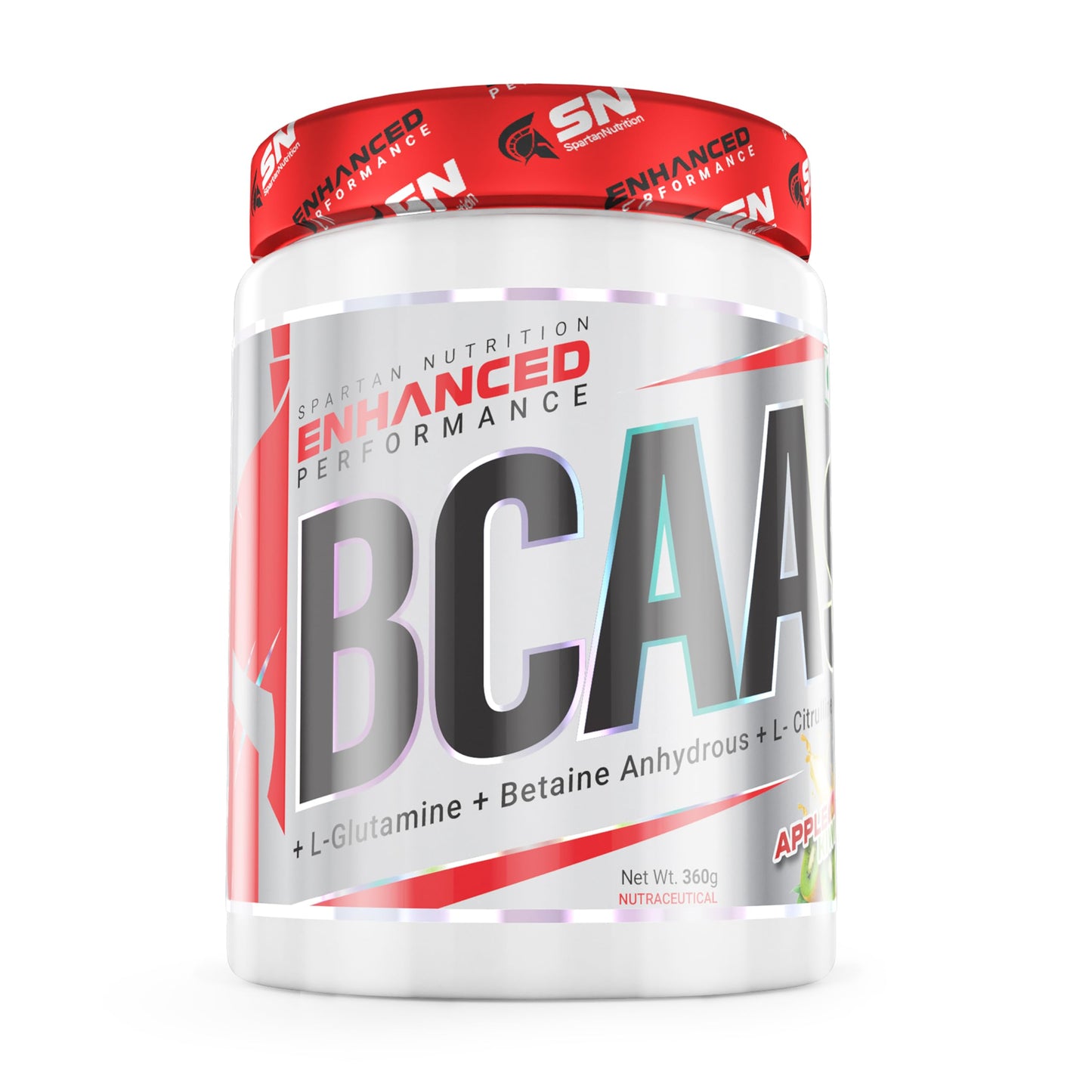 Spartan Nutrition Enhanced Performance BCAAs - 360g, with L-Leucine – 3500mg, L-Glutamine - 2000 mg, L-Isoleucine - 1750 mg, L-Valine – 1750 mg, Per Serving.