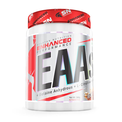 Spartan Nutrition Enhanced Performance EAAs - 360g, with 9 Essential Amino Acids, L-Leucine – 3500mg, L-Isoleucine - 1500 mg, L-Valine – 1500 mg, Per Serving.