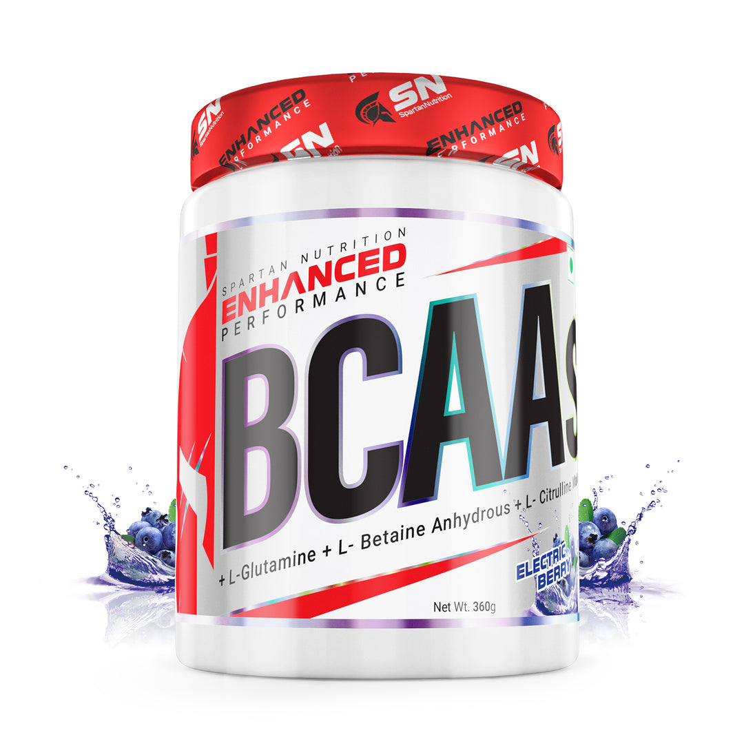 Enhanced Performance BCAAs - 360g, with L-Leucine – 3500mg, L-Glutamine - 2000 mg, L-Isoleucine - 1750 mg, L-Valine – 1750 mg, Per Serving.