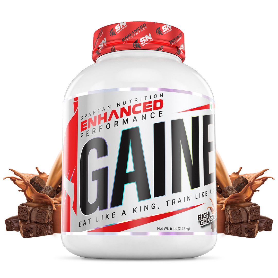 Enhanced Performance Gainer High Protein and High Calorie with L-Glutamine and Creatine Monohydrate, Mass Gainer / Weight Gainer Powder – 6lbs, 2.72KG