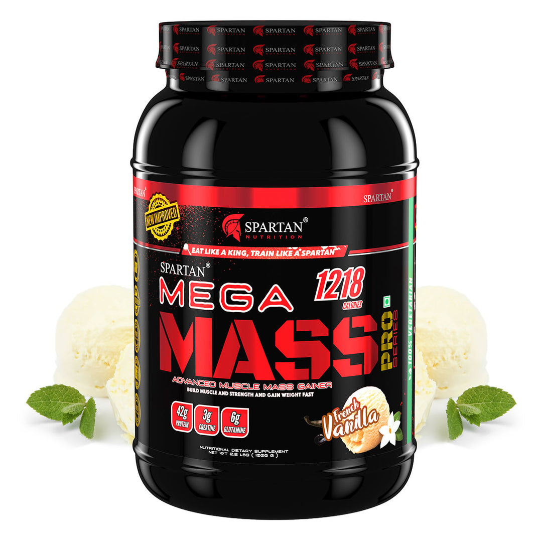 Mega Mass Pro High Protein and High Calorie Mass Gainer / Weight Gainer Powder - with Vitamins and Minerals.