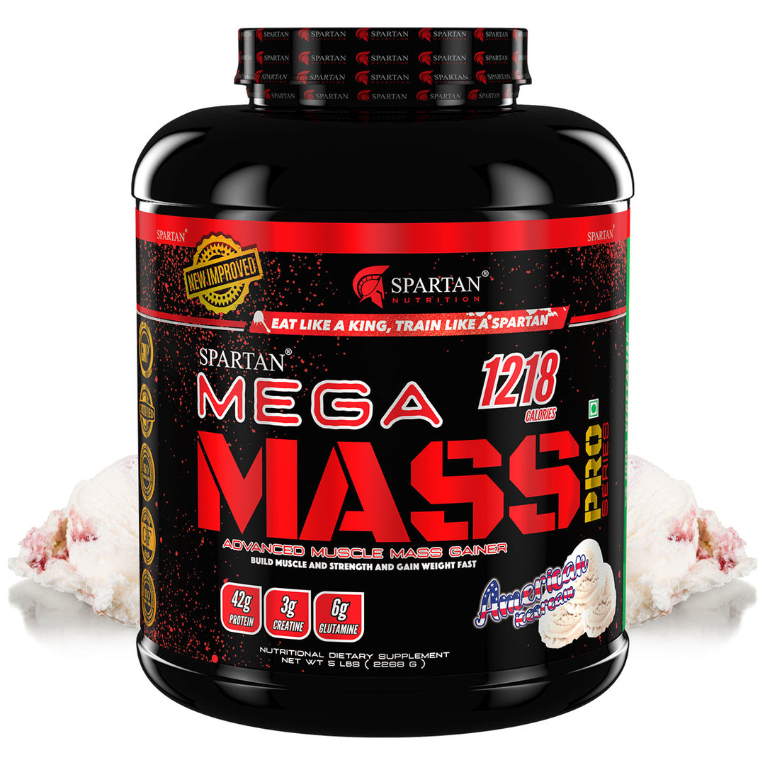 Mega Mass Pro High Protein and High Calorie Mass Gainer / Weight Gainer Powder - with Vitamins and Minerals.