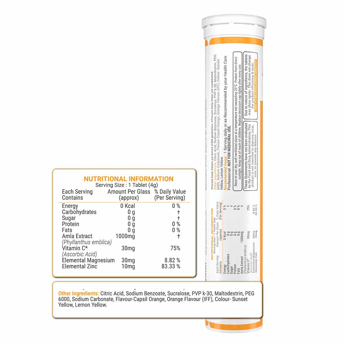 Spartan DailyVit Vitamin-C Effervescent Tablets (20 Tablets)