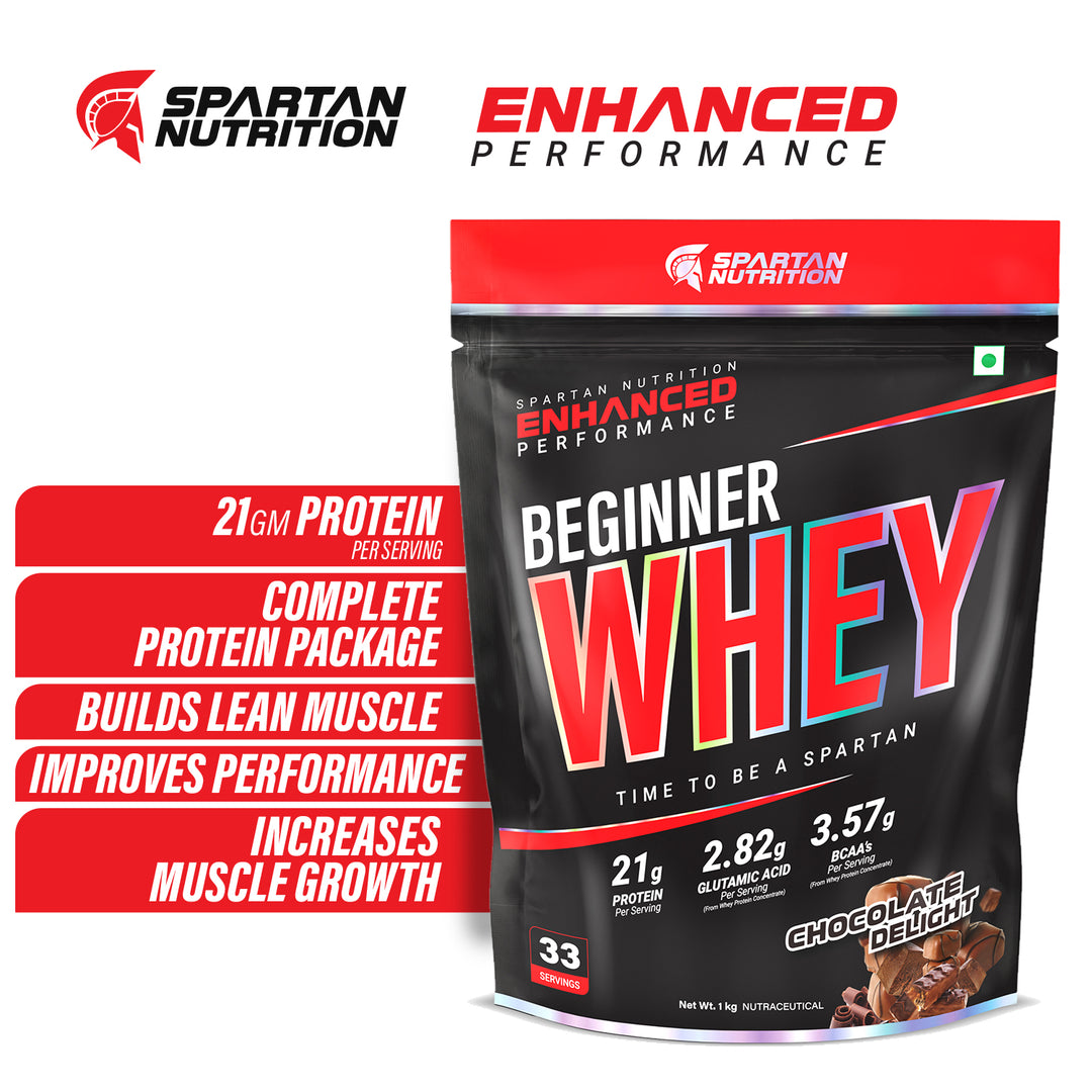 Enhanced Beginner Whey Protein Supplement Powder Accelerates Muscle Building and Increases Body Strength - 33 Servings, 21g Protein. Chocolate Delight, 2.2 lbs