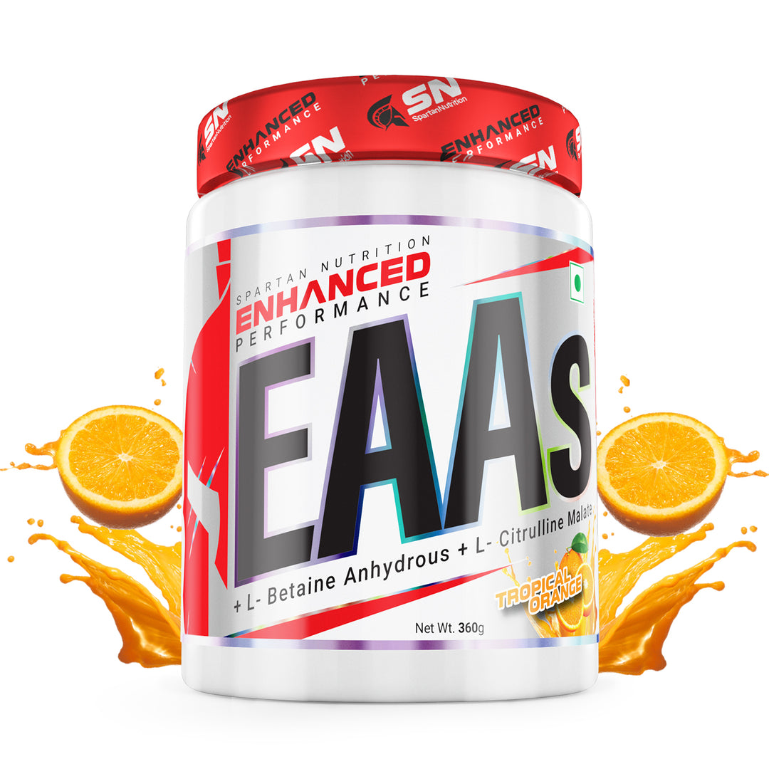 Enhanced Performance EAAs - 360g, with 9 Essential Amino Acids, L-Leucine – 3500mg, L-Isoleucine - 1500 mg, L-Valine – 1500 mg, Per Serving.