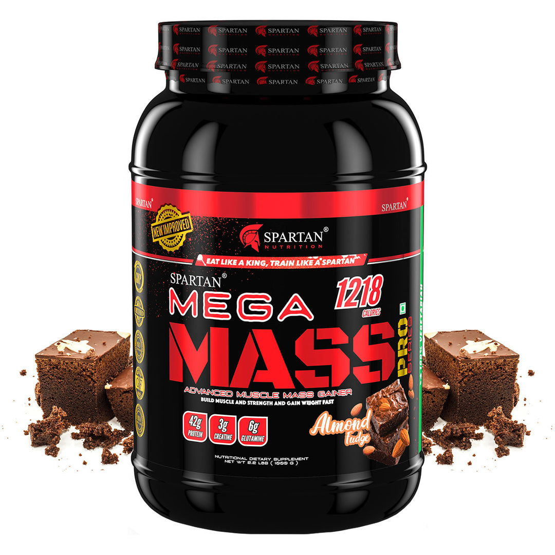 Mega Mass Pro High Protein and High Calorie Mass Gainer / Weight Gainer Powder - with Vitamins and Minerals.