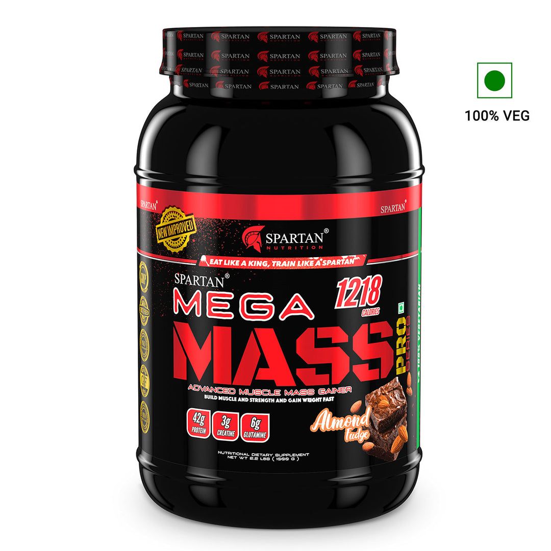 Mega Mass Pro High Protein and High Calorie Mass Gainer / Weight Gainer Powder - with Vitamins and Minerals.