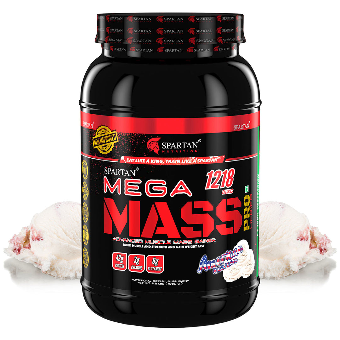 Mega Mass Pro High Protein and High Calorie Mass Gainer / Weight Gainer Powder - with Vitamins and Minerals.