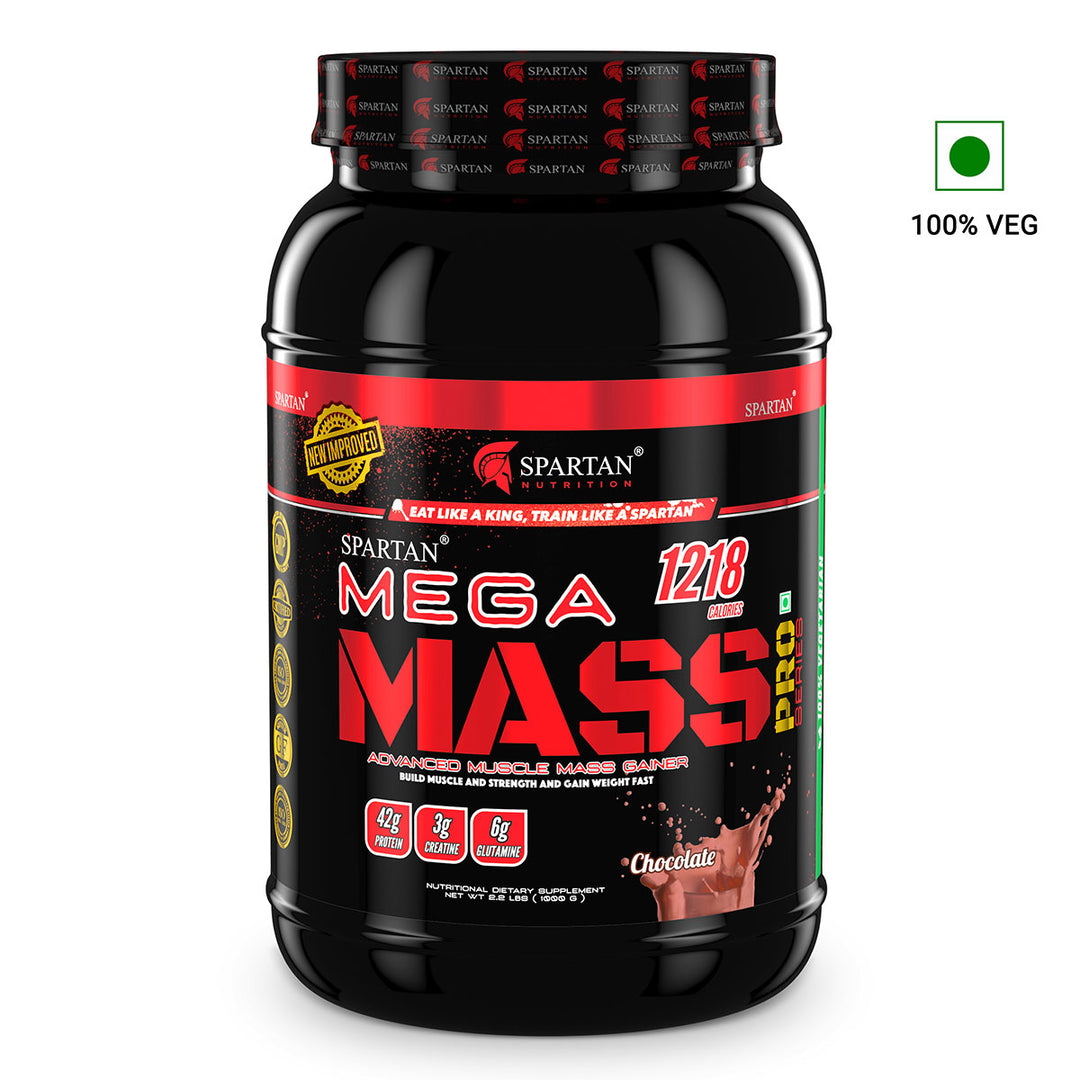 Mega Mass Pro High Protein and High Calorie Mass Gainer / Weight Gainer Powder - with Vitamins and Minerals.