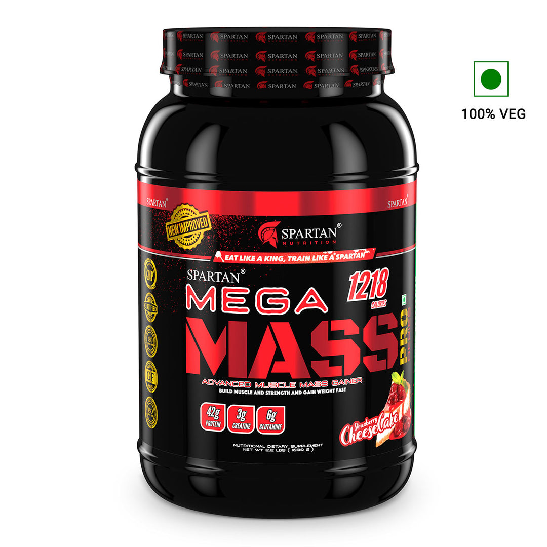 Mega Mass Pro High Protein and High Calorie Mass Gainer / Weight Gainer Powder - with Vitamins and Minerals.