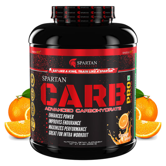 Spartan Nutrition Carb Pro Series Protein Sports Supplements 5LBS, Orange Splash