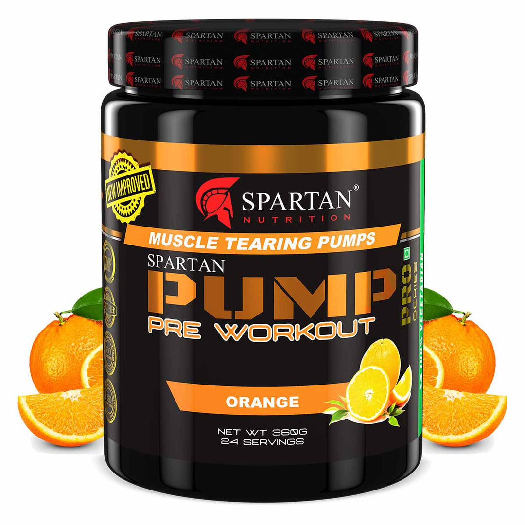 Pump Pro Pre-workout - 360g (BlueBerry) with Caffeine - 120mg , L-Taurine -500 mg, L-Arginine- 1000 mg , Beta alanine – 3750 mg, Creatine - 3000mg Per Serving